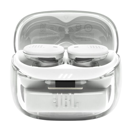 JBL Tune Buds 2 Ghost Edition - Ghost White - True Wireless Noise Cancelling Earbuds - Detailshot 3 JBL Tune Buds 2 Ghost Edition - Ghost White - True Wireless Noise Cancelling Earbuds - Detailshot 3